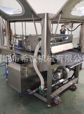 巧克力涂层机 法棍面包片上浆机 面包裹奶油机器 奶香片涂层机