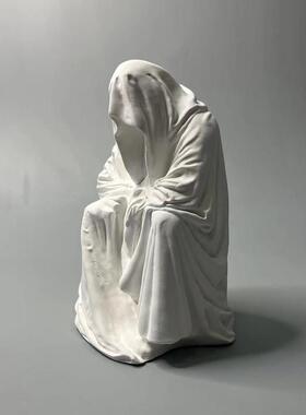 幽灵巫师死神袍桌面创意石膏雕塑扩香石摆件复古小众古怪派对礼品