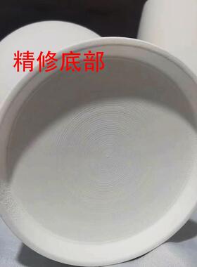 梁田陶艺手工陶瓷大花瓶 景德镇高白泥釉下彩简约风家居花器