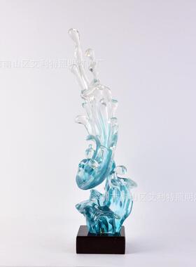 现代简约树高档酒店廊MC-TY-73软装饰摆件落地户客厅入玄走关脂雕