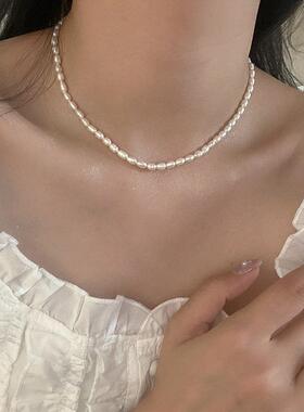 Minar多重法国天然淡水珍珠项炼