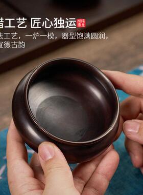 纯紫铜宣德炉家用室内线香环香炉纯铜供奉插香薰香底座茶道香薰炉