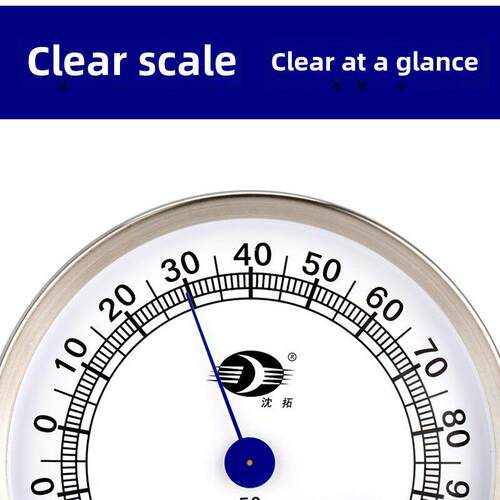 温度计湿度计蒸汽房桑拿房特殊304不锈钢温度计耐湿高温浴缸游泳 - 图1