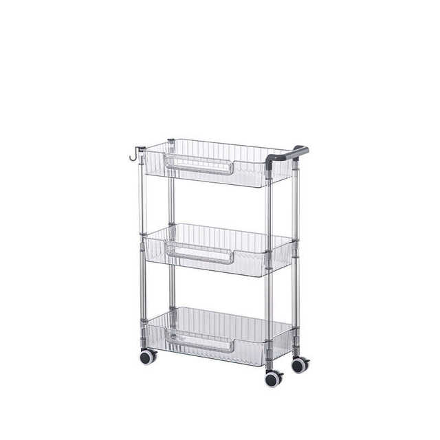 Shouyi 2023 new trolley multi-layer tuck storage rack living room bedroom kitchen miscellaneous storage rack
