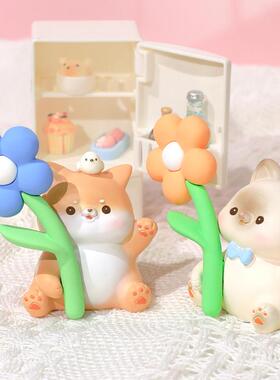 送你花花小摆件食物自带家居桌面香味摆件生日礼物创意礼物