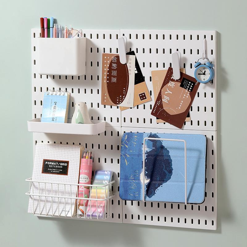 New direct sales punch-free hole board storage rack college dormitory wall-mounted desk organizer wall e-sports