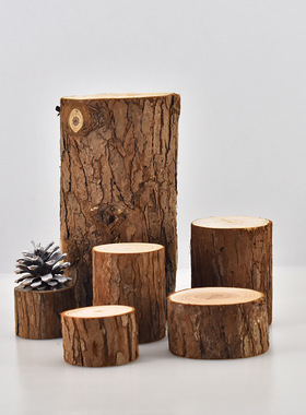 DIY木桩底座摆件树桩装饰摆件