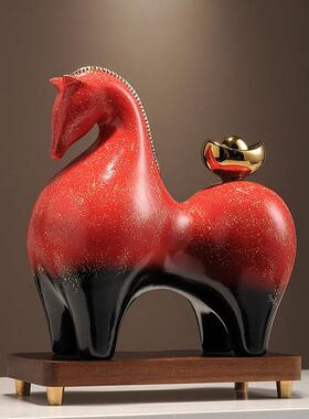 马上有钱摆ltao1010件招财办公装室饰品档中式客厅博古架店铺开高