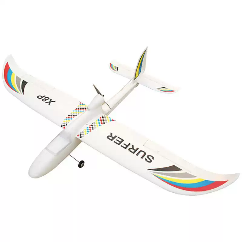 Airplane with fixed wing, glider, flight control, trainer, upgraded version, remote control, 1.4meter