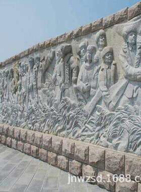园林景观青石照壁雕刻汉白玉龙雕照壁墙制作价格五龙照壁图案