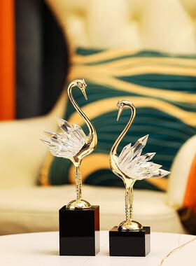 新中式轻奢迎客松摆件创意家居饰品创意客厅新居酒柜玄关布置摆设