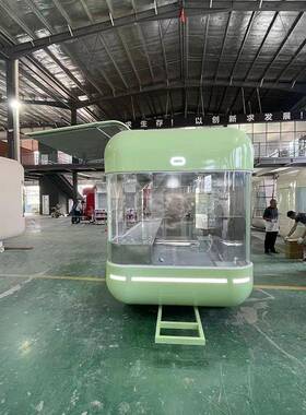 餐车云仓飞机翼鸥翼门商用移动餐厅奶茶咖啡冰激凌营地饮品外摆车