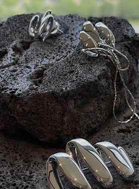 石头拍摄道具摆件饰品道具淘宝电商室内摄影拍照布景黑色鱼缸装饰