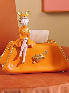 小创意抽纸盒家居玄众电视柜关餐桌收纳摆件新款纸巾设计果轻奢家