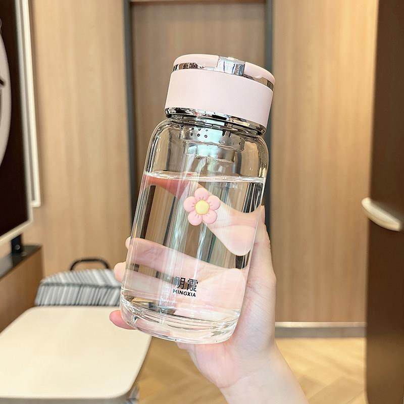 水杯玻璃杯带茶隔高颜值男女士单层泡茶杯子耐热防爆可携式直饮杯,淘宝优惠券,粉丝福利购,淘宝优惠卷