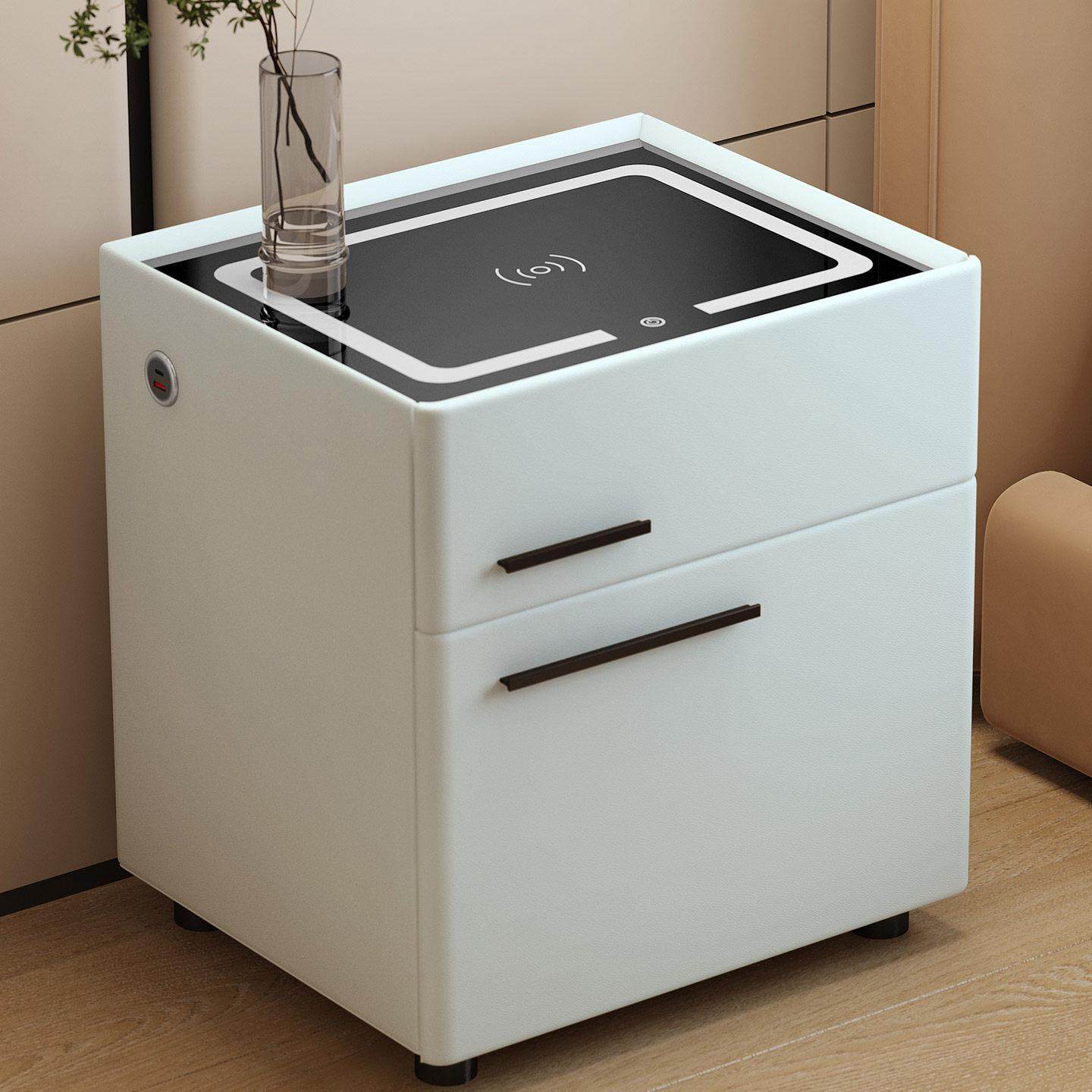 智能床头柜保险柜隐形一体家用小型现代简约卧室实木密码保险箱,淘宝优惠券,粉丝福利购,淘宝优惠卷