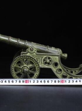 古玩杂项收藏仿古做旧仿青铜铜器大炮道具模型摆件装饰铜炮