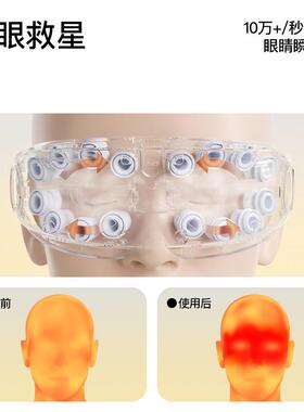 PG眼按部雾化仪缓G解E3眼部疲蒸劳 热敷护眼仪汽眼罩摩