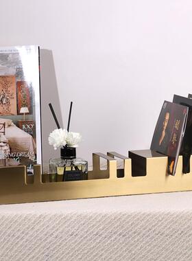 现代简约欧式金属架子摆件样板房售楼处玄关桌面软装饰品轻奢摆设