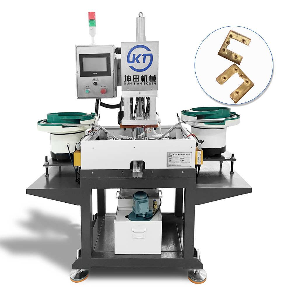 螺母攻丝机 震动盘全自动一出二M1.7铜件全自动数控攻丝机 - 图3