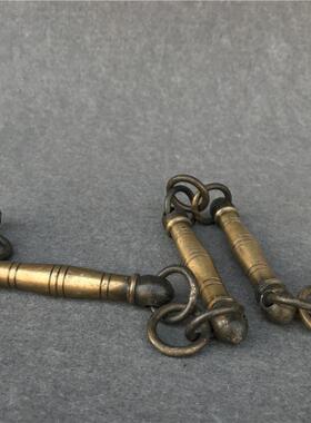 新款直销仿古纯铜黄铜九节鞭摆件武术鞭练功鞭古玩杂项铜器工艺品