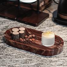 厂家天然大理石托盘椭圆形首饰收纳家居摆件装饰品样板间酒店软装