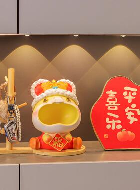 款马年大嘴小迁福马收纳摆件入户玄新关钥大嘴小福匙收装饰品乔新