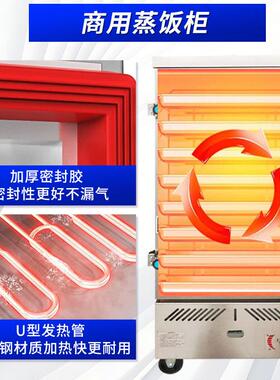 不锈钢蒸饭柜饭店食堂蒸米饭馒头用全自动蒸柜商用商用