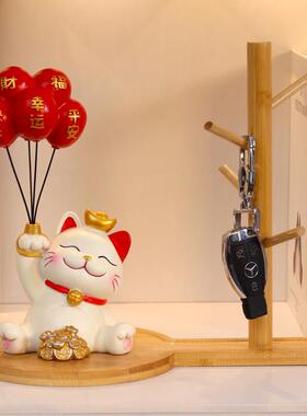 现招财ONC猫入户门玄摆件电视柜酒柜家关居客厅代迁装饰品乔新居