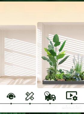 采购产品模拟绿色植物造景，高雅可达的豪华绿色植物，假树，楼梯