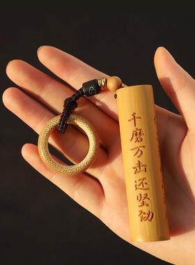 文玩实心竹手把件文玩玉竹把玩件盘玩冷门实心玉竹竹把件文玩竹子