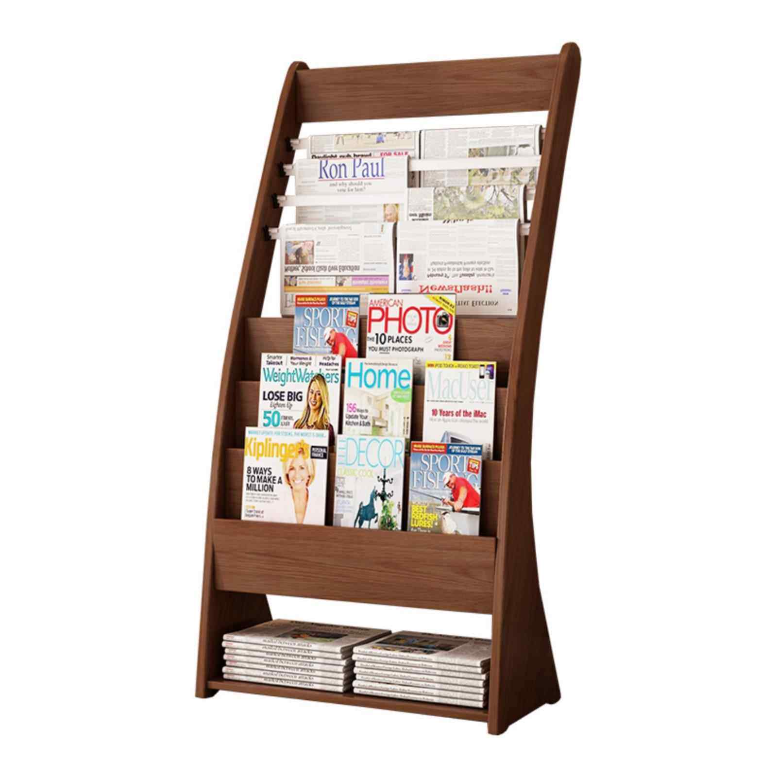 报纸架办公室报刊架木质落地书报架杂志架宣传资料展示架置物架,淘宝优惠券,粉丝福利购,淘宝优惠卷