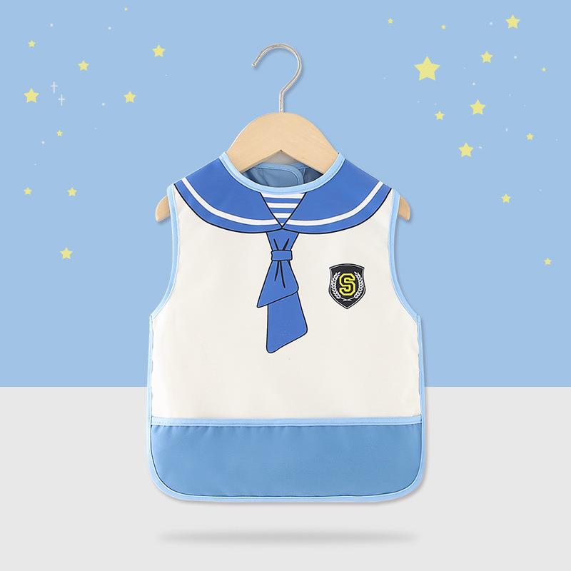 Children's eating bibs, waterproof and dirt-proof, summer thin, male and female baby coveralls, baby saliva napkins, vest style