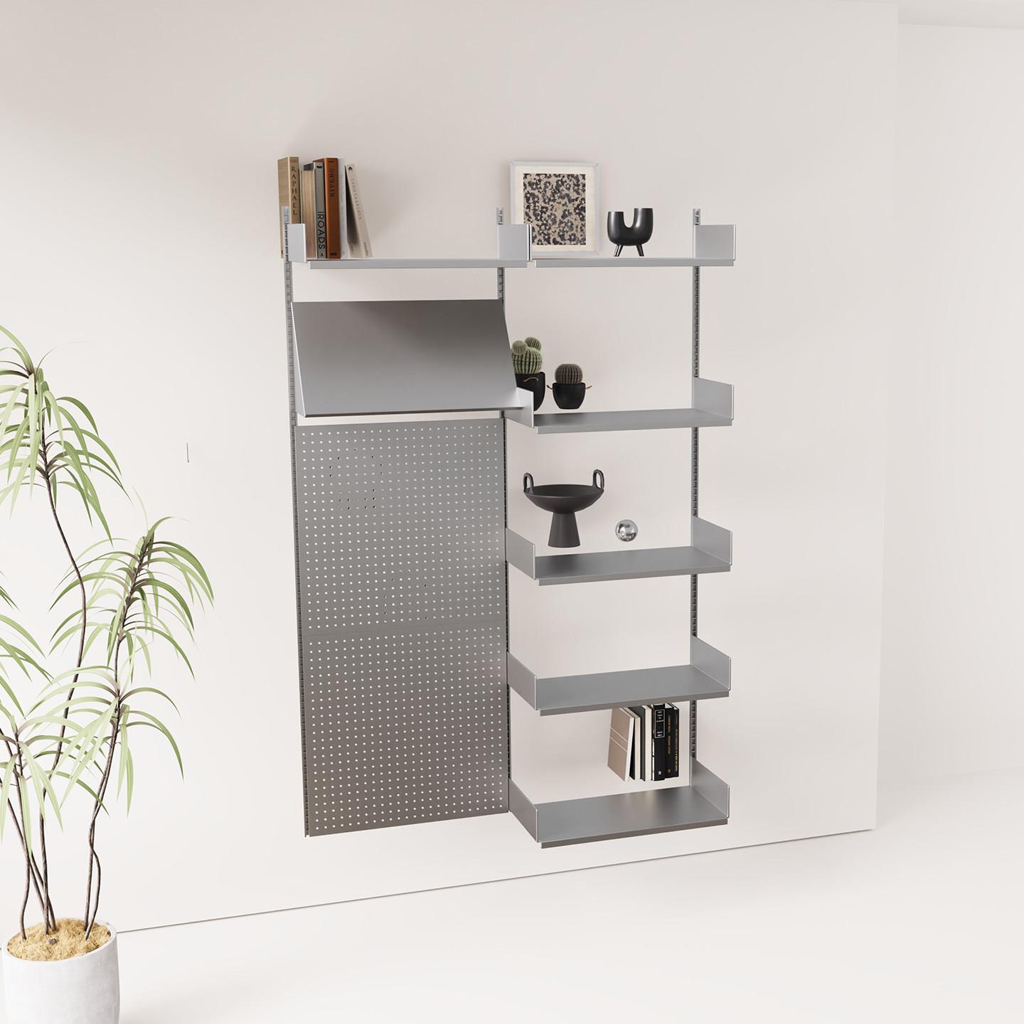 Metal perforated plate storage rack wall free combination display rack creative wall-mounted display rack wall decoration