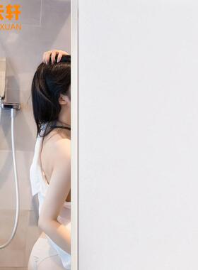 静电免胶玻璃贴纸遮光窗户浴室卫生间透光不透明办公室磨砂膜50米