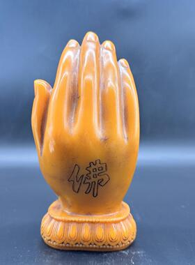 仿古收藏佛手观音家居客厅摆件树脂佛手观音摆设工艺品