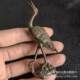 Antiques, miscellaneous antique bronze trinkets, copper turtles, copper cranes, home office trinkets, copper jewelry