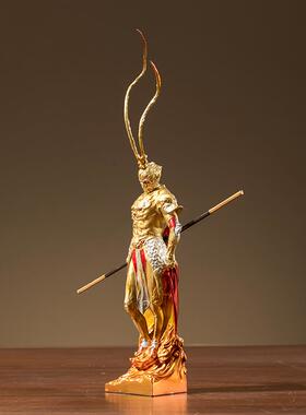正品全铜悟齐天大圣铜艺品猴子摆件书房茶室电脑桌面工朋友生空孙