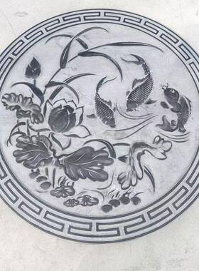 雕石地雕浮天然青石石雕别墅自建房装中式庭院入户门饰石雕浮雕雕
