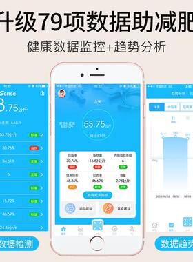智能体脂秤电子秤家用精准小型体重计连手机测脂肪专业体重计重计