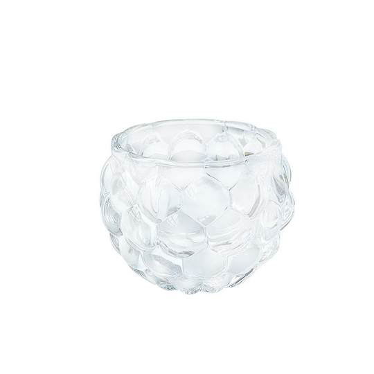 Linterna de calabaza esférica pequeña y fresca de estilo nórdico, portavelas de vidrio engrosado, bar, luz de velas, cena, adornos de decoración del hogar