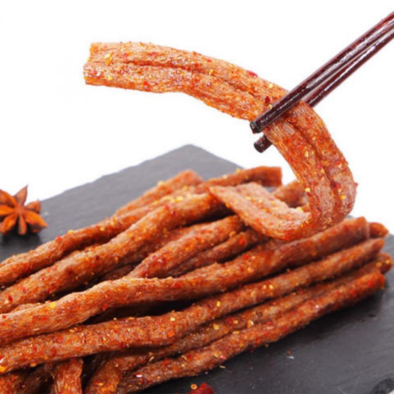 小时候辣条一毛怀旧老式大长今大长筋麻辣儿时8090面筋休闲零食 - 图1