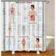 Popular Science Interesting Chemical Element Period Table Sheldon Polyester Fiber Cloth Waterproof and Mildew-proof Shower Curtain 190 Customized