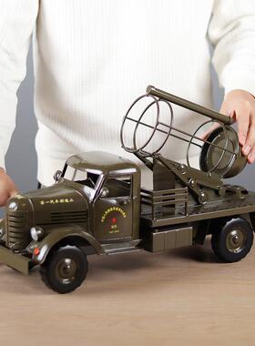 创意红酒架摆红件家用装饰品酒饰酒瓶收1123纳解放装汽车创意柜摆