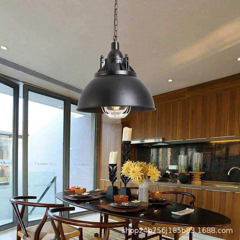 单头吊灯复古工业风单个创意办公室锅盖工矿灯灯罩理发店饭店灯具,淘宝优惠券,粉丝福利购,淘宝优惠卷