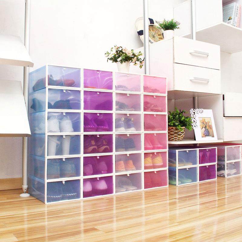 加厚抽屉式鞋盒收纳盒透明鞋收纳神器省空间宿舍鞋柜多层塑料鞋架,淘宝优惠券,粉丝福利购,淘宝优惠卷