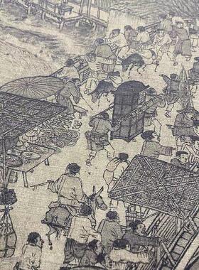 张子泉，秋英，清明，上河画册十大名画原创高清国画纪礼临摹装饰
