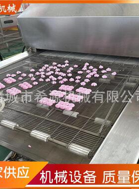 饼干裹巧克力机器 花生糖淋巧克力设备士力架巧克力涂层机
