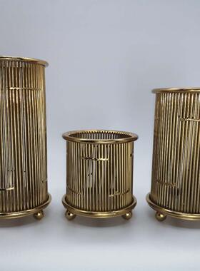 饰式复竹签桶古花瓶插花摆件客厅餐桌家居装摆品会所酒店办美公室