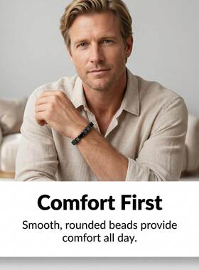 HOEXE Hematite Men's Bracelet - A subtle and versatile acces